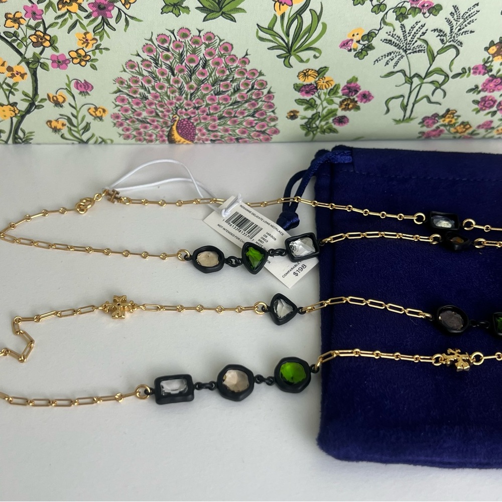 New Tory Burch ROXANNE DELICATE LONG NECKLACE - Picture 13 of 15